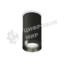 Светильник Ambrella Light XS6323021 SBK/PBK черный песок/черный полированный MR16 GU5.3 (C6323, N6131)