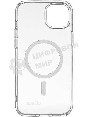 Чехол (клип-кейс) uBear для Apple iPhone 15 Plus Real Mag Case with MagSafe прозрачный (CS254TT67RL-I23M)