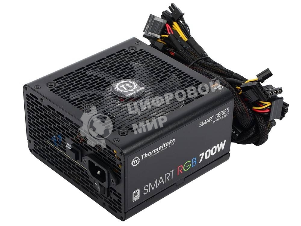 Блок питания Thermaltake Smart RGb (PS-SPR-0700NHSAWE-1), 700Вт, 80 PLUS, 120мм, черный