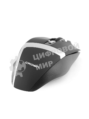 Мышь беспроводная Crown Gaming CMXG-801 черный, 1600 dpi, радиоканал, USB, кнопки - 7