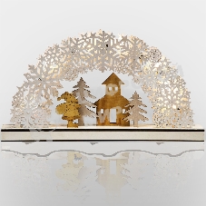 Деревянная фигурка с подсветкой 