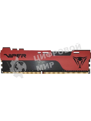 Оперативная память Patriot Viper Elite II, DDR4, 16GB (1x16 GB), 3600 MHz, CL20, DIMM, радиатор, красный, черный