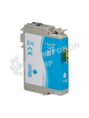 Струйный картридж Sakura C13T27124022 (27XL Cyan) для Epson, голубой, 14,6 мл., 1100 к.