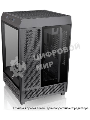 Компьютерный корпус Thermaltake The Tower 500 черный без БП ATX 1x120мм 3x140мм 4xUSB 3.0 2xUSB3.1 audio bott PSU