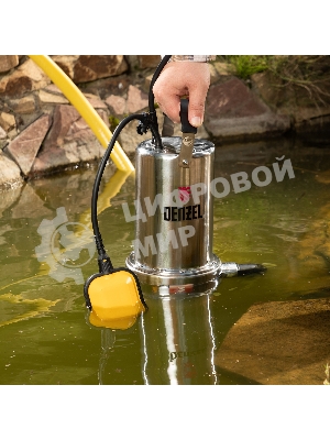 Насос Denzel DP1100X дренажный 1100Вт подъем 11м 15500л/ч