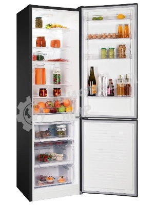 Холодильник Nordfrost NRB 154 B черный матовый двухкамерный 238/115 л морозилка снизу, капельная система