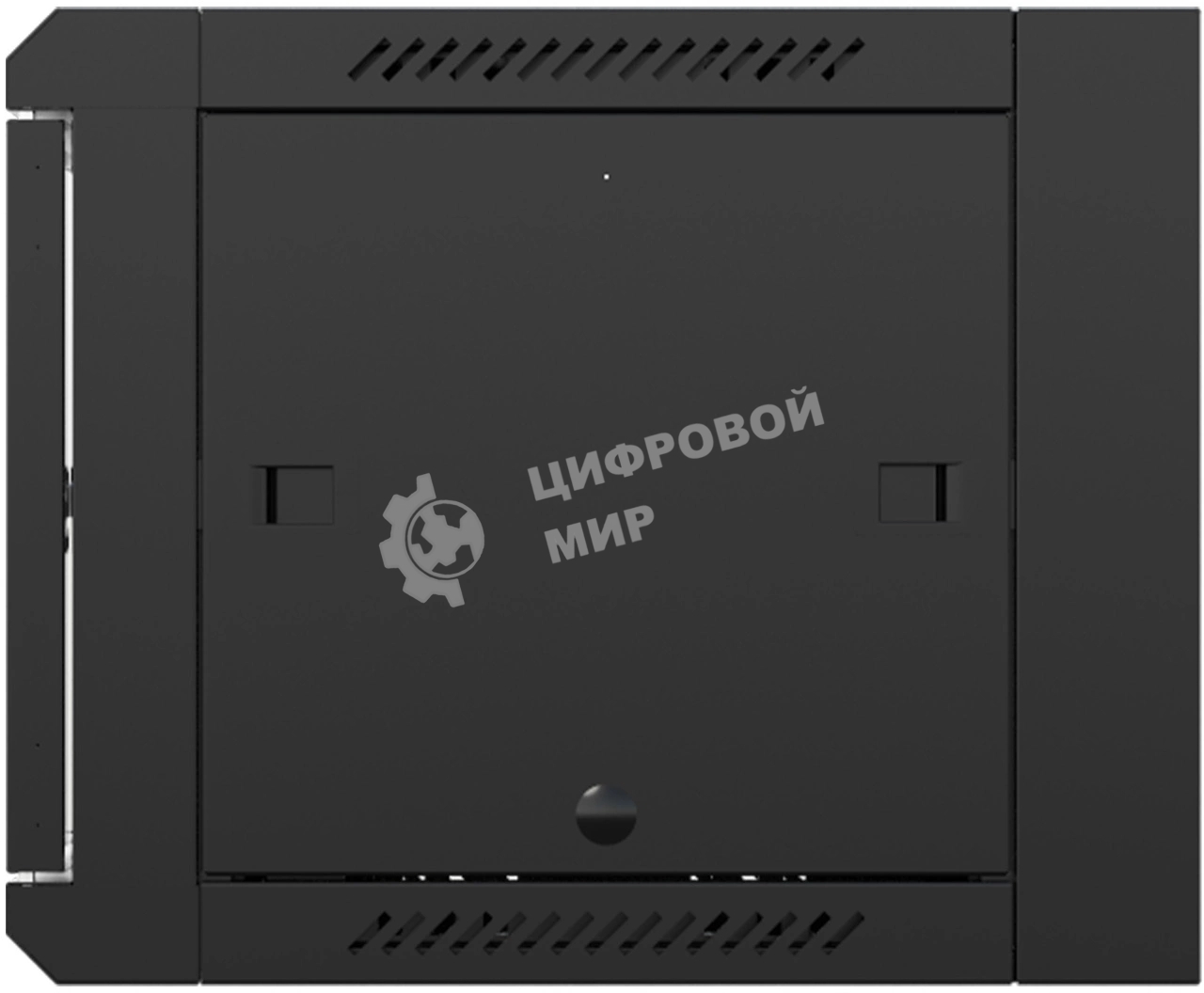 Шкаф коммутационный NTSS (NTSS-W9U6060GS-BL) настенный 9U 570x600мм пер.дв.стекл 60кг черный 22кг