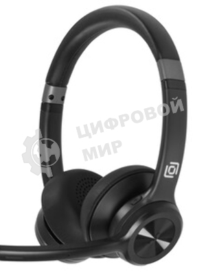Гарнитура Oklick HS-L800 чёрный, проводная, USB