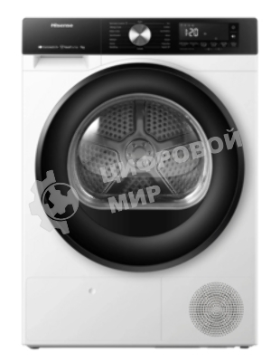 Сушильная машина Hisense DH3S702UWDE белый, 7 кг, сушка - конденсационная, программ - 16, 59.5 x 84.5 x 54 см