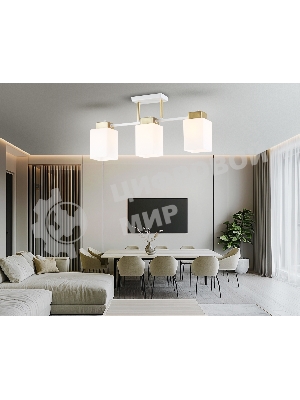 Светильник Ambrella light TR303045/3 WH/GD белый/золото E27/3 max 60W 540*100*270