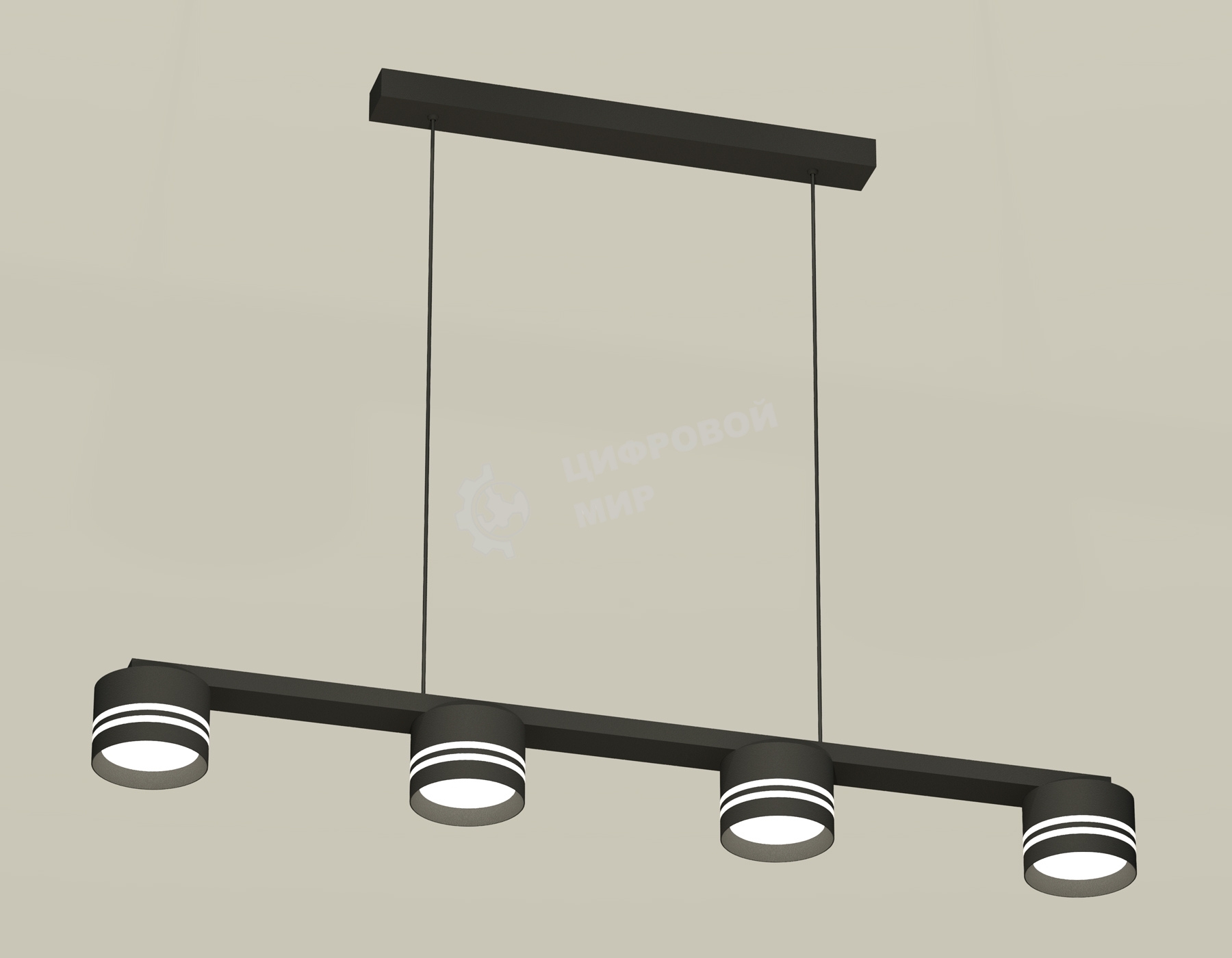 Светильник Ambrella light XB9152204/4 SBK/FR черный песок/белый матовый GX53 (C9152, N8478)