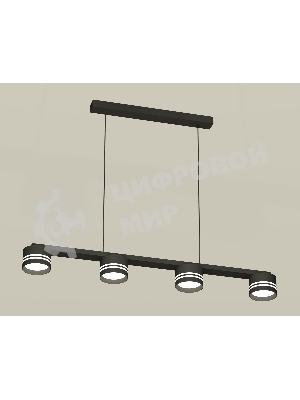 Светильник Ambrella light XB9152204/4 SBK/FR черный песок/белый матовый GX53 (C9152, N8478)