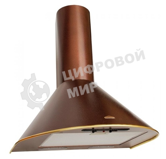 Вытяжка каминная Elikor Эпсилон 60П-430-П3Л медный антик/золотистый, 60 см, 430 куб. м/ч, 54 дБ