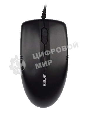 Мышь проводная A4Tech OP-530NU черный, 1200 dpi, USB, кнопки - 3