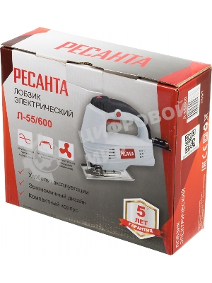 Лобзик электрический Ресанта Л-55/600 600Вт 3000ходов/мин от электросети