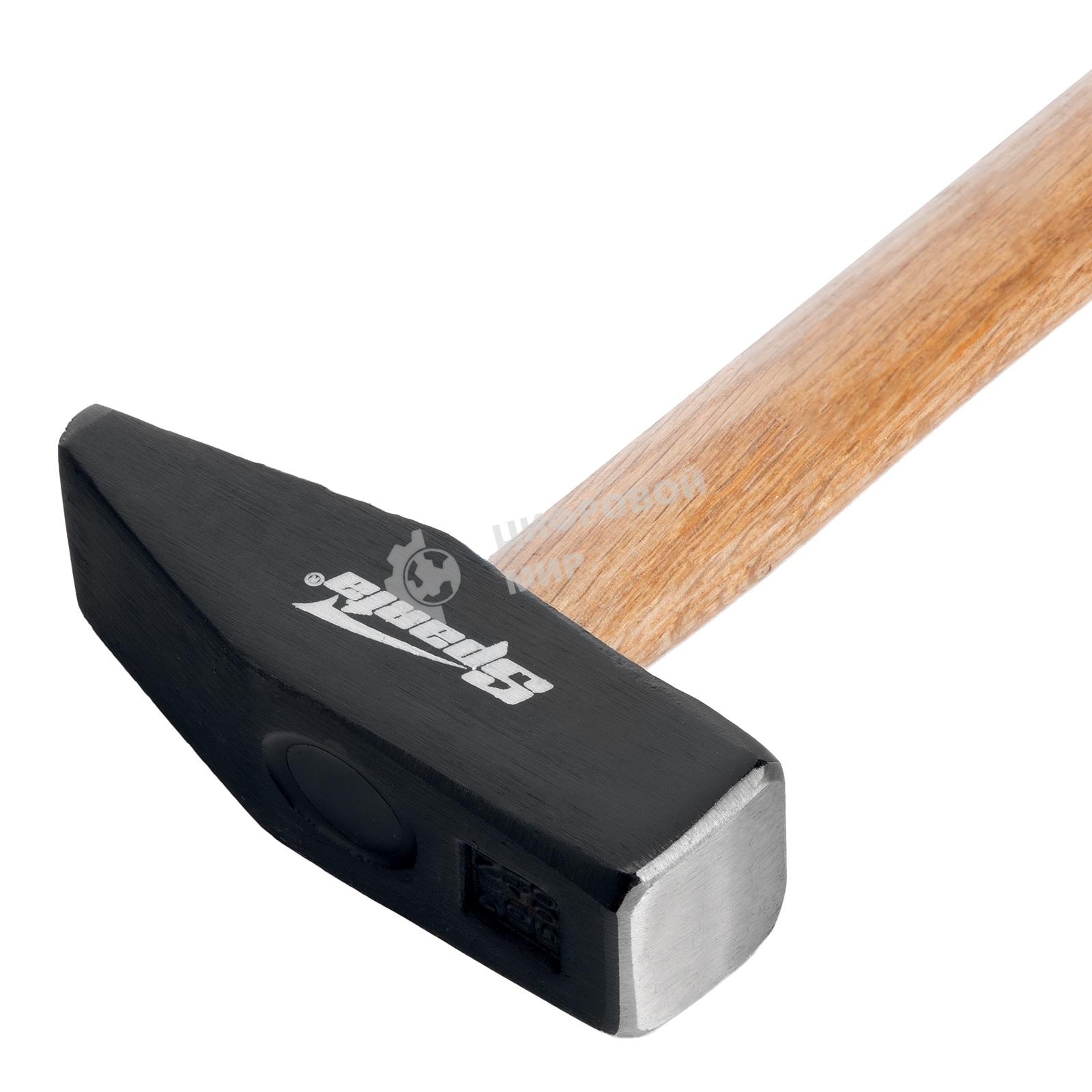 Молоток слесарный Sparta 1500 г, квадратный боек, деревянная рукоятка