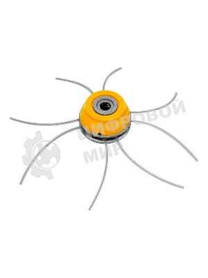 Головка триммерная Denzel универсальная алюминиевый корпус, леска до 4 мм D