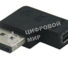 Удлинитель Displayport угловой папа на Mini Displayport мама