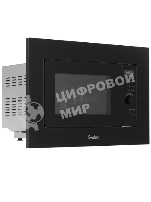 Встраиваемая микроволновая печь Evelux MW 253 B черный, 17 л, 700 Вт, поворотный механизм/сенсор