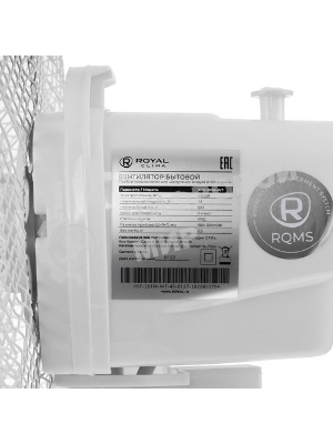 Вентилятор Royal Clima RSF-0701E-WT белый, настольный, 5 Вт, 3 скорости, 17 см