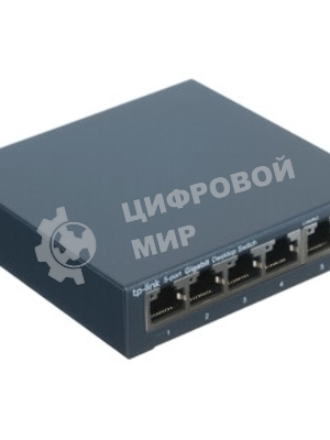 Коммутатор настольный TP-Link TL-SG105S 5-портовый 10/100/1000 Мбит/с