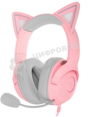 Гарнитура Razer Kraken Kitty V2 Quartz розовый, проводная, USB, подсветка
