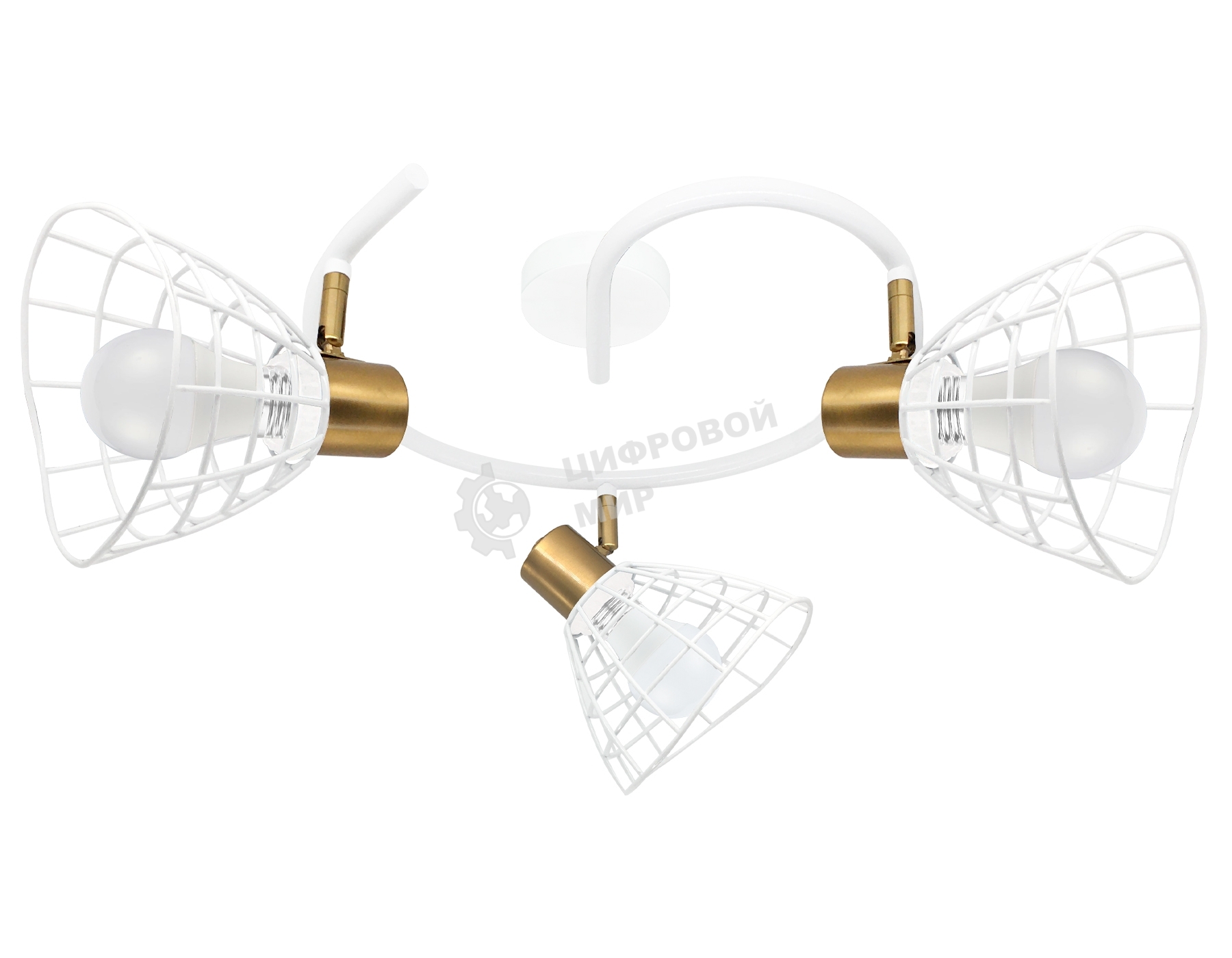 Светильник Ambrella light TR8605/3 WH/GD белый/золото E27*3 max 40W D325*230