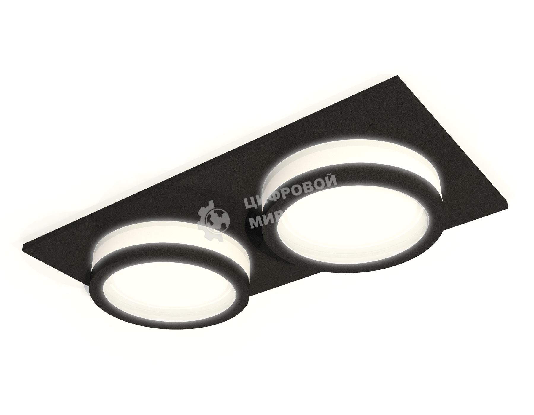 Комплект встраиваемого светильника Ambrella light XC6526060 SBK/FR черный песок/белый матовый MR16 GU5.3 (C6526, N6221)