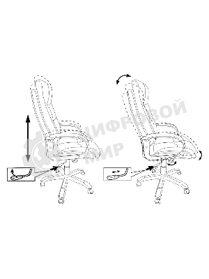 Кресло Бюрократ CH-824/LT-21 песочный, ткань