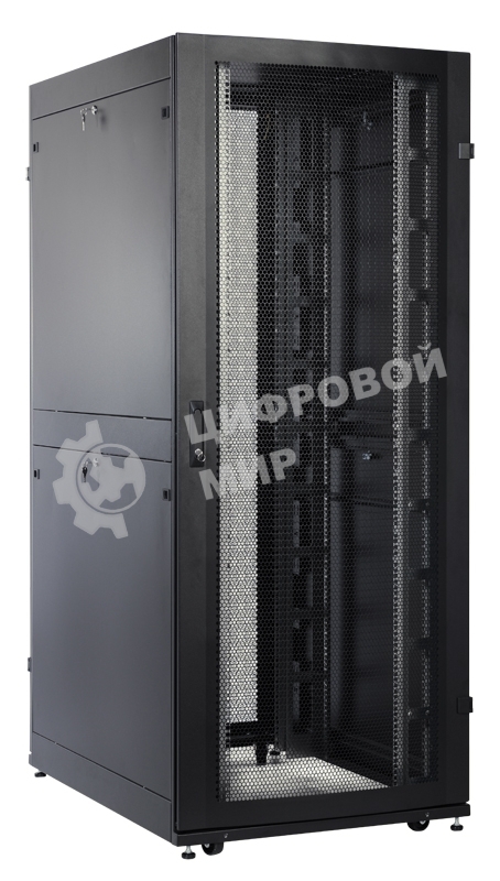 Шкаф серверный ПРОФ напольный 48U (800x1000) дверь перфор., задние двойные
