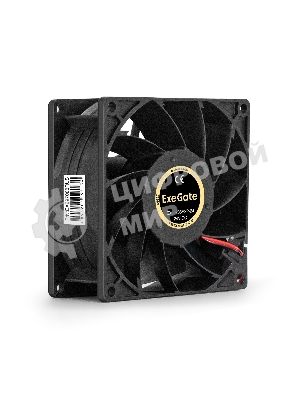 Вентилятор 24В DC ExeGate EX09238S2P-24 (92x92x38 мм, Sleeve bearing (подшипник скольжения), 2pin, 4500RPM, 48dBA)