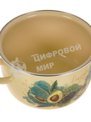 Кастрюля Appetite 1MC181P Avocado крышка сталь, сферическая эмалированная 3 л