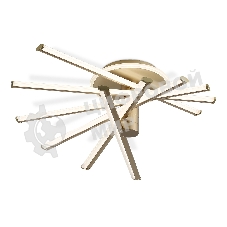 Потолочный светодиодный светильник Ambrella light FL6234 GD золото 96W 3000K-6400K 605*605*200 (ПДУ ИК)