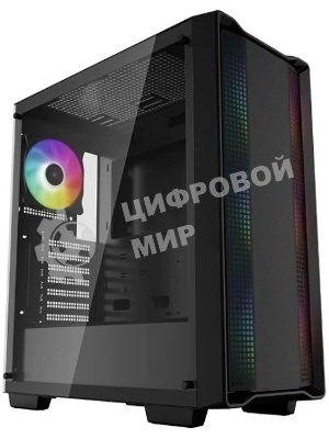 Компьютерный корпус MidiTower Deepcool CC560 A-RGB черный (ATX, без БП, ARGB, USB3.2 Type-A+USB 2.0 Type-A) (R-CC560-BKTAA4-G-2)