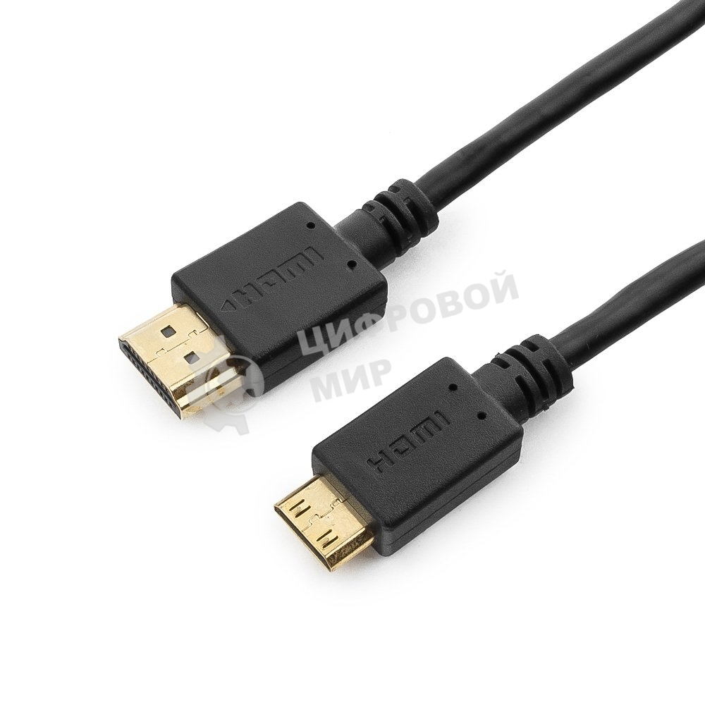 Кабель HDMI-miniHDMI Cablexpert CC-HDMI4C-10, 19M/19M, v2.0, медь, позол.разъемы, экран, 3.0м, черный, пакет