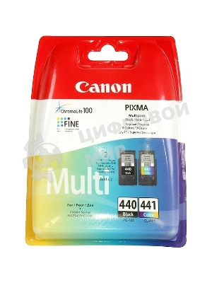 Картридж струйный Canon PG-440/CL-441 5219B005 черный/трехцветный x2уп. для Canon MG2140/MG3140 (180 стр.)