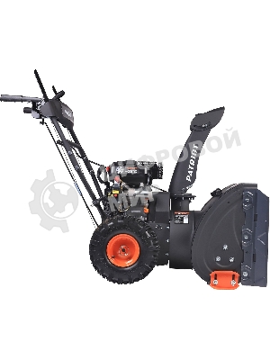 Снегоуборщик PATRIOT PS 707 E, Двигатель 7л.с до -25 °С; 212 сс; Стартер ручной/220V; LED-фара, Панель c увеличенным диапазоном скоростей 6 вперед/2 назад; Ширина ковша 610мм +100(26