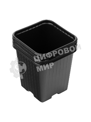 Горшочек для рассады, 90х90х95 мм, полистирол, 5 шт. Россия