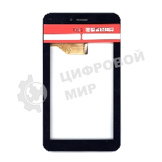 Сенсорное стекло (тачскрин) для Irbis TX33, черное с рамкой