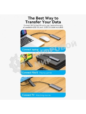 Корпус для SSD Vention USB 3.1 Gen 2-C M.2 NGFF (B-Key/B&M Key) Серый