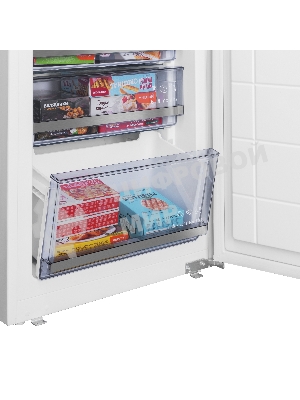 Встраиваемый холодильник Maunfeld MBF193SLFWGR Inverter белый двухкамерный 229/76 л морозилка снизу