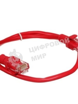 Патч-корд UTP Cablexpert cat.5e, 0.5м, литой, многожильный, черный