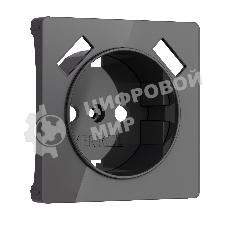Накладка для розетки USB (графит акрил)