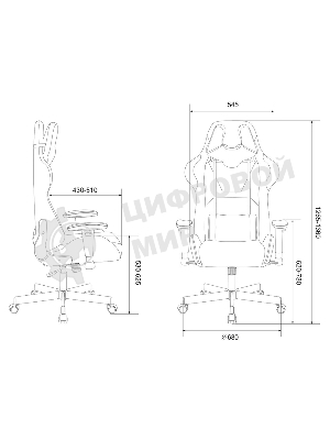 Кресло Бюрократ VIKING KNIGHT LT27 FABRIC синий, ткань, 120 кг, механизм качания