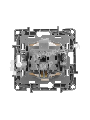 Механизм розетки 1-м СП Etika 2К+З 16А защ. шторки с заземл. винт. зажимы бел. Legrand 672222