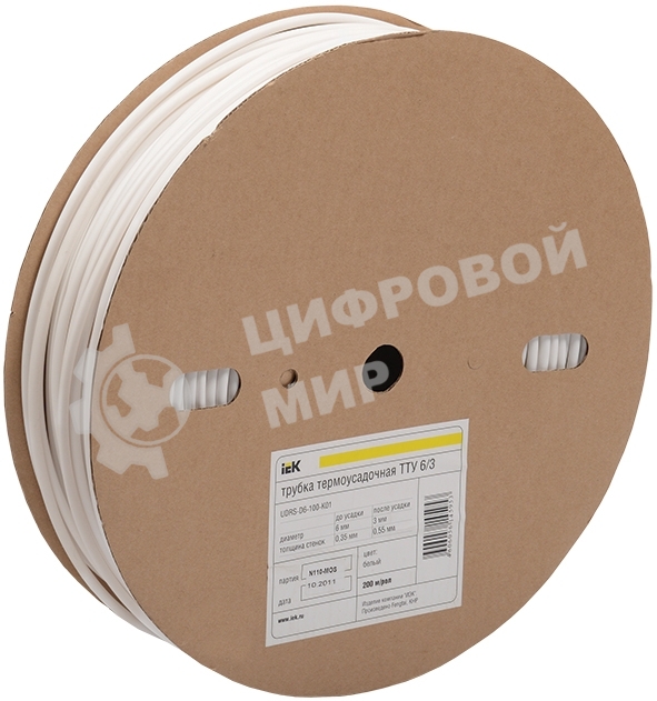 Трубка термоусадочная тонкостен. ТТУ-40/20 черный (уп.50м) ИЭК UDRS-D40-50-K02