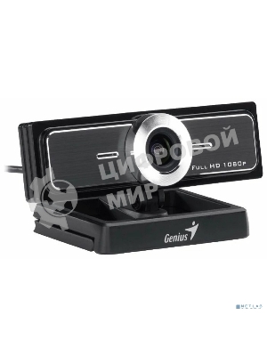 Веб-камера Genius WideCam F100 V2 1920x1080, 30 кадр/с, USB Type-A, микрофон, универсальное крепление