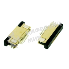 Разъем FPC Half Coverage Top Contact 1.0K-BS-8PWB 8 pin высота 2мм шаг 1мм