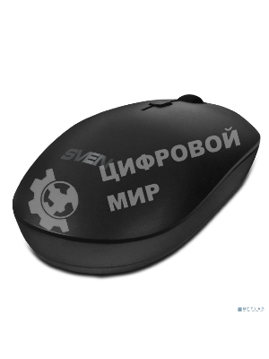 Мышь беспроводная SVEN RX-222W черный, 1800 dpi, радиоканал, Bluetooth, USB, кнопки - 4