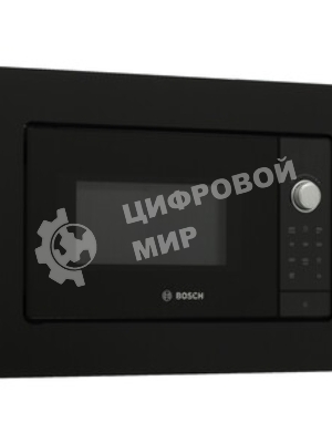 Встраиваемая микроволновая печь Bosch BFL623MB3 черный, 20 л, 800 Вт, переключатели - поворотный механизм/сенсор